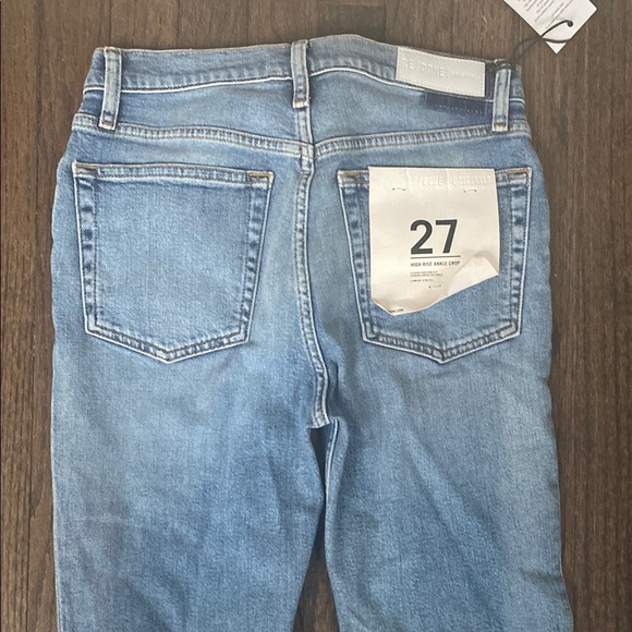 Re/Done High Rise Ankle Crop Jeans - Picture 7 of 9